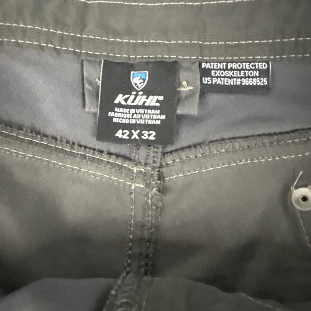 Kuhl Pants Mens 42x32 Gray Radikl Hiking Stealth Pockets Outdoors - Picture 2 of 11
